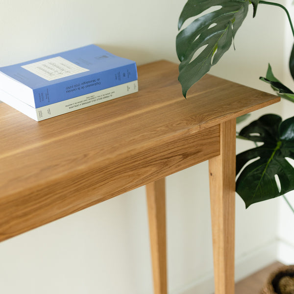 Mesa de consola em carvalho maciço Toledo 1, 103 x 38 x 77,5 cm | NordicStory