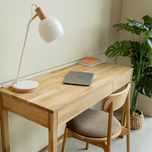 Mesa de escrita NordicStory, cómoda de carvalho maciço 
