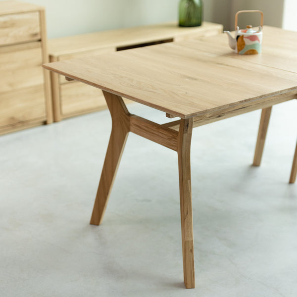 NordicStory Mesa de jantar extensível em carvalho maciço Harold