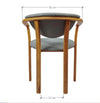 NordicStory Pack de 2 ou 4 Cadeiras de Jantar Alexis, Estrutura em carvalho maciço, Estofos Nórdicos Cinzentos