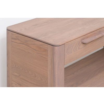 Mesa de consola NordicStory Design em madeira de carvalho maciço