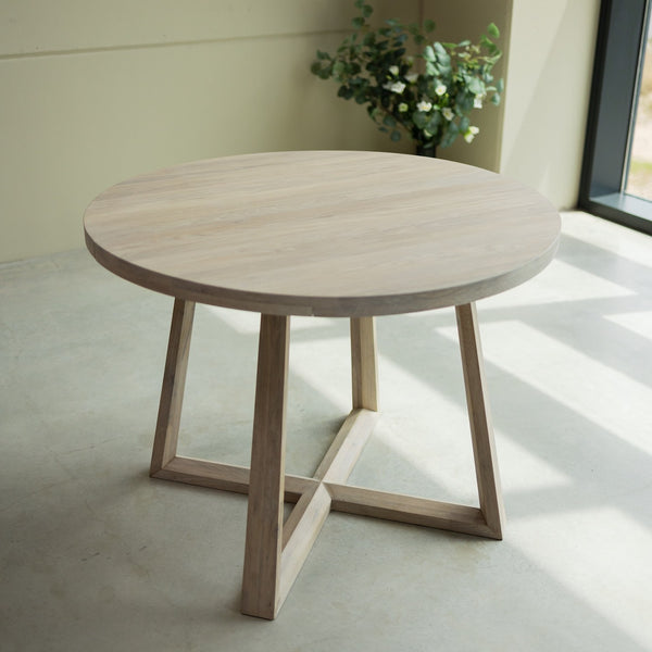 NordicStory Mesa de jantar extensível em madeira maciça de carvalho sustentável