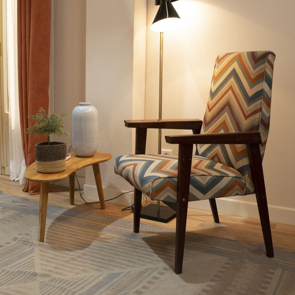 Mesa de centro empilhável em carvalho maciço Escandi, 120 x 60 x 60 x 43 cm / 85 x 40 x 38 cm | NordicStory