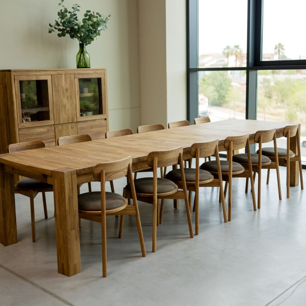 NordicStory Mesa de jantar extensível em carvalho maciço Balder Roble.Store
