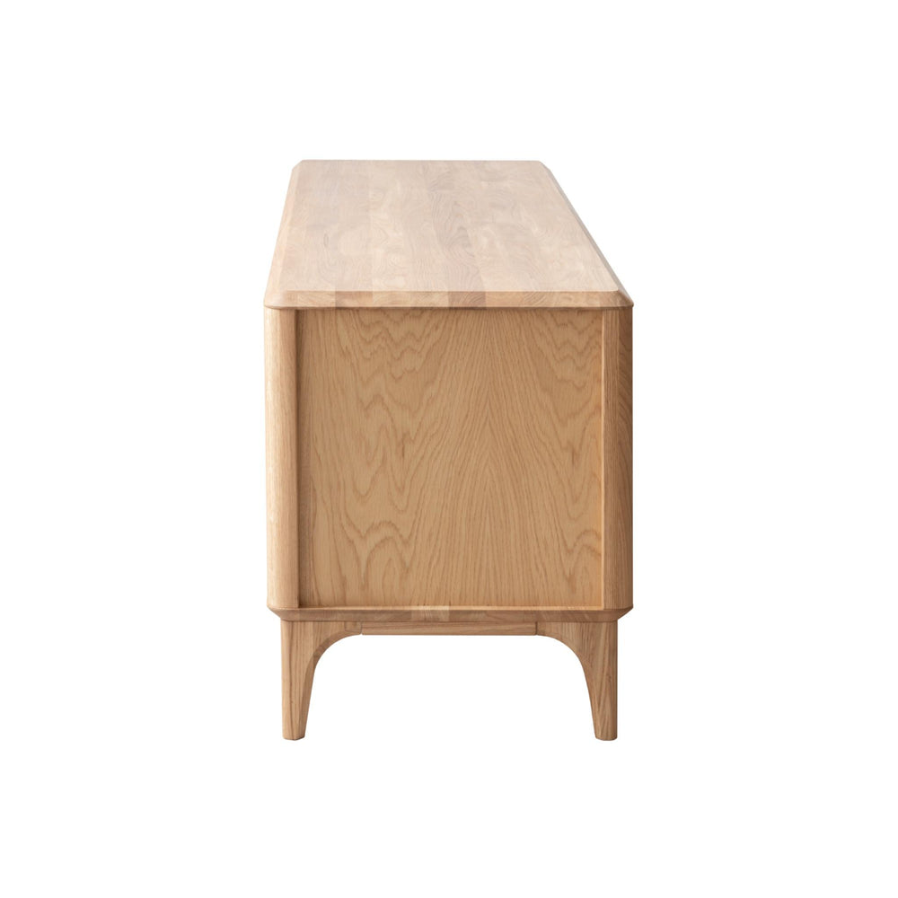 Suporte para TV em madeira de carvalho maciço NordicStory Oxford 3