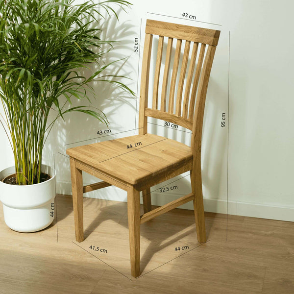 NordicStory Conjunto de mesa de madeira maciça Ontário e 6 cadeiras Provance Oak.Store