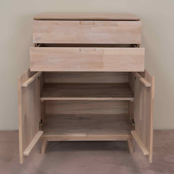 NordicStory Cómoda Cómoda em carvalho maciço Escandi 2 Oak.Store