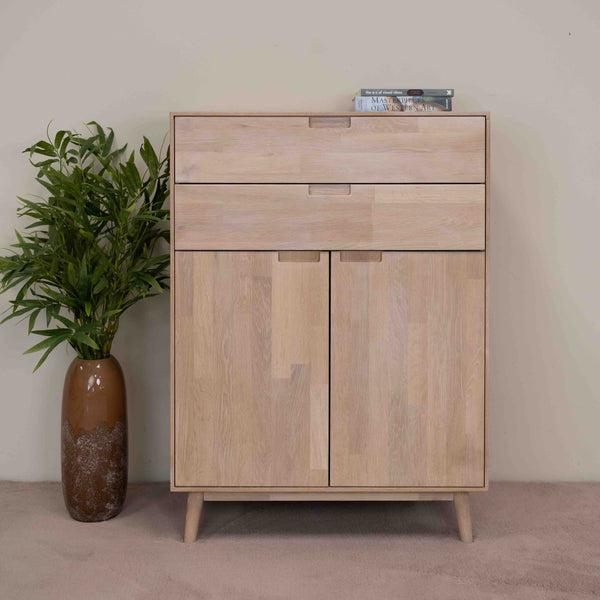 NordicStory Cómoda Cómoda em carvalho maciço Escandi 2 Oak.Store