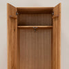 Armário NordicStory com 2 portas em carvalho maciço Genebra, 60 x 45 x 200 cm.