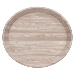 ordicStory Tabuleiro oval decorativo em madeira de carvalho maciço