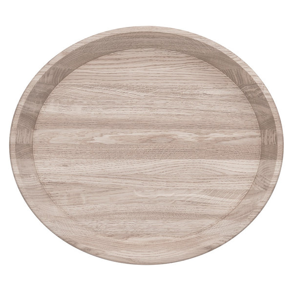 ordicStory Tabuleiro oval decorativo em madeira de carvalho maciço