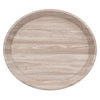 ordicStory Tabuleiro oval decorativo em madeira de carvalho maciço