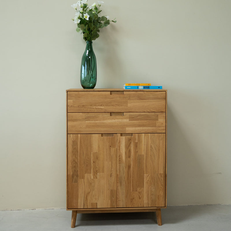 NordicStory Cómoda Cómoda em carvalho maciço Escandi 2 Oak.Store