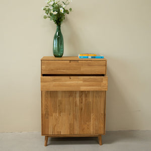 NordicStory Cómoda Cómoda em carvalho maciço Escandi 2 Oak.Store