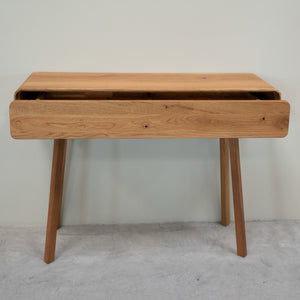 NordicStory Cómoda de consola em carvalho maciço Genebra, 110 x 35 x 80 cm.