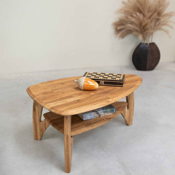 Mesa de centro em carvalho maciço Roble.Store
