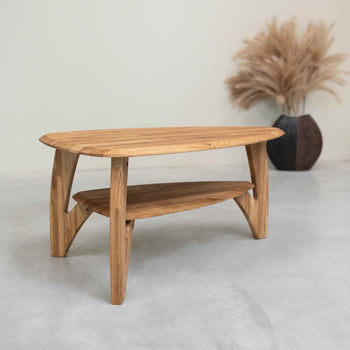 Mesa de centro em carvalho maciço Roble.Store
