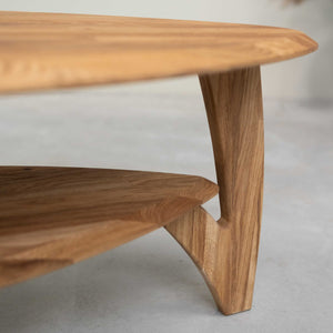 Mesa de centro em carvalho maciço Roble.Store
