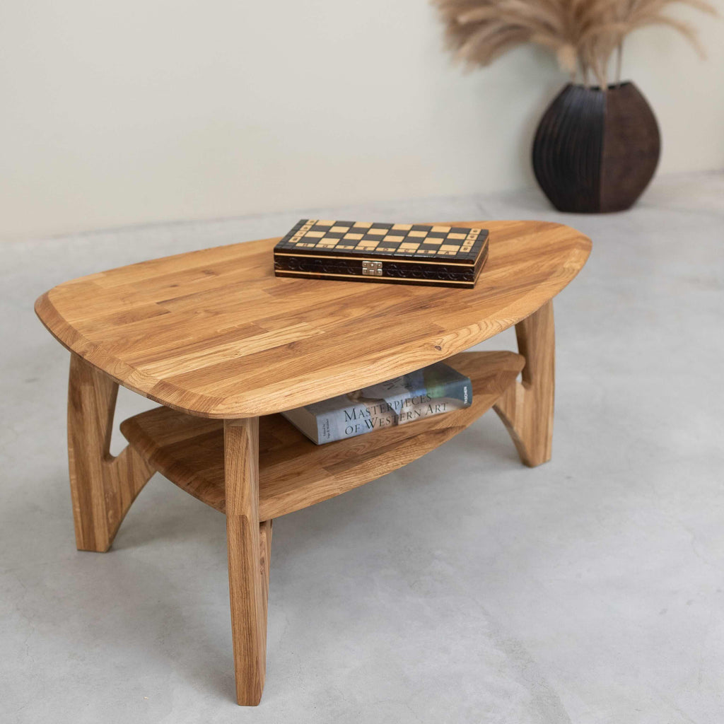 Mesa de centro em carvalho maciço Roble.Store