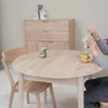 NordicStory Mesa de jantar extensível redonda em carvalho maciço Escandi 3 Roble.Store
