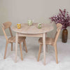 NordicStory Mesa de jantar extensível redonda em carvalho maciço Escandi 3 Roble.Store