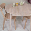 NordicStory Mesa de jantar extensível redonda em carvalho maciço Escandi 3 Roble.Store