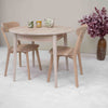 NordicStory Mesa de jantar extensível redonda em carvalho maciço Escandi 3 Roble.Store