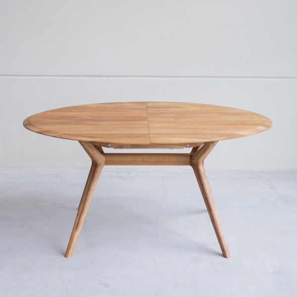 NordicStory Mesa de jantar extensível em carvalho maciço Carmen