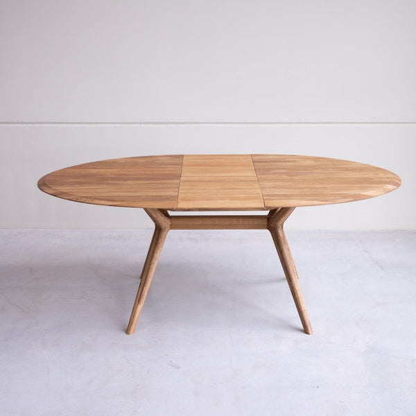 NordicStory Mesa de jantar extensível em carvalho maciço Carmen