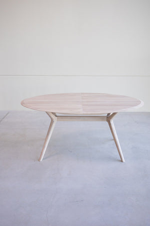 NordicStory Mesa de jantar extensível em carvalho maciço Carmen