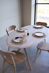 NordicStory Mesa de jantar extensível em carvalho maciço Carmen