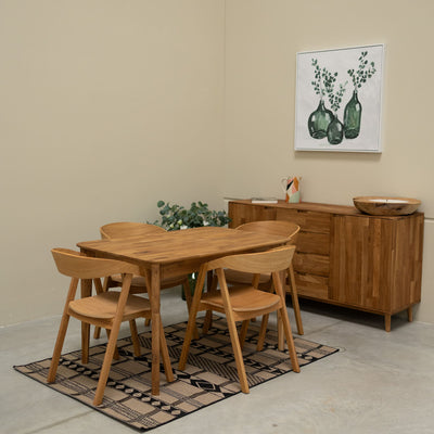 NordicStory Mesa de jantar extensível em carvalho maciço França Roble.Store