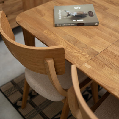 NordicStory Mesa de jantar extensível em carvalho maciço França Roble.Store
