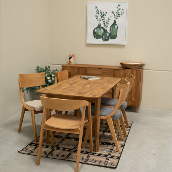 NordicStory Mesa de jantar extensível em carvalho maciço França Roble.Store