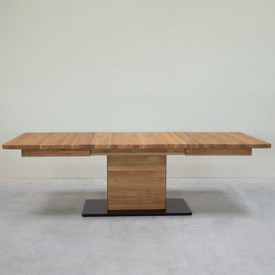 NordicStory Mesa de jantar extensível em carvalho maciço Bremen, 160-250 x 90 x 75 cm.