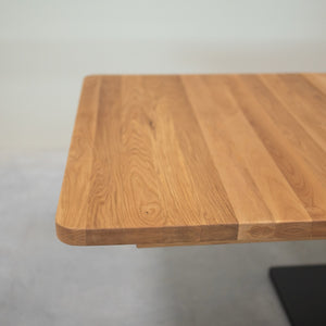NordicStory Mesa de jantar extensível em carvalho maciço Bremen, 160-250 x 90 x 75 cm.