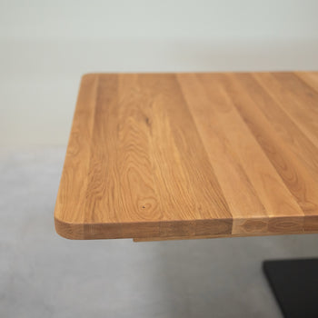 NordicStory Mesa de jantar extensível em carvalho maciço Bremen, 160-250 x 90 x 75 cm.