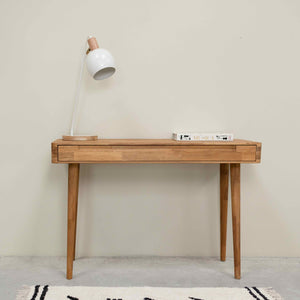 Penteadeira Escandi em carvalho maciço, 110 x 43 x 75 cm | NordicStory