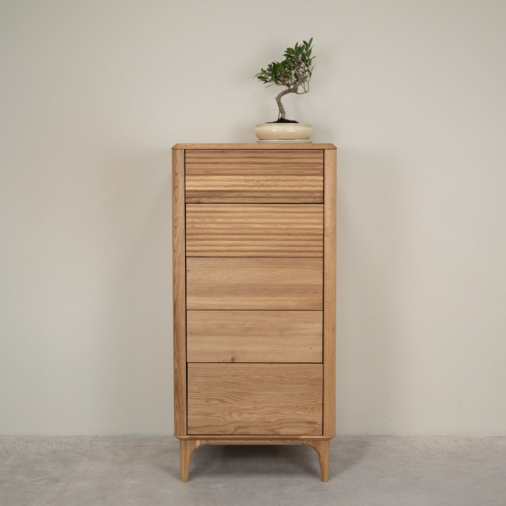 Cômoda em madeira maciça de carvalho Oxford 5.1 | NordicStory