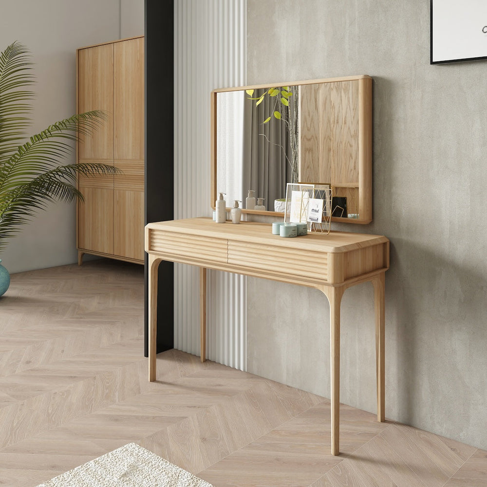 Toucador Oxford em carvalho maciço 110x41,4x76 cm | NordicStory