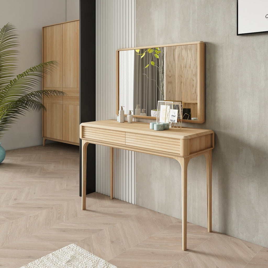 Toucador Oxford em carvalho maciço 110x41,4x76 cm | NordicStory