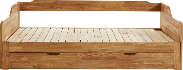 Cama com gavetão em carvalho maciço Frida | NordicStory