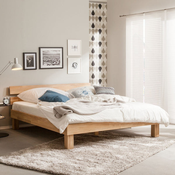 Cama de carvalho sólida 90 x 200 cm / 140 x 200 cm / 160 x 200 cm / 180 x 200 cm / 180 x 200 cm