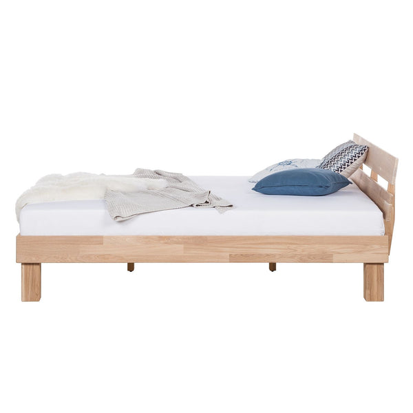 Cama sólida de carvalho 90 x 200 cm / 140 x 200 cm / 160 x 200 cm / 180 x 200 cm estilo escandinavo