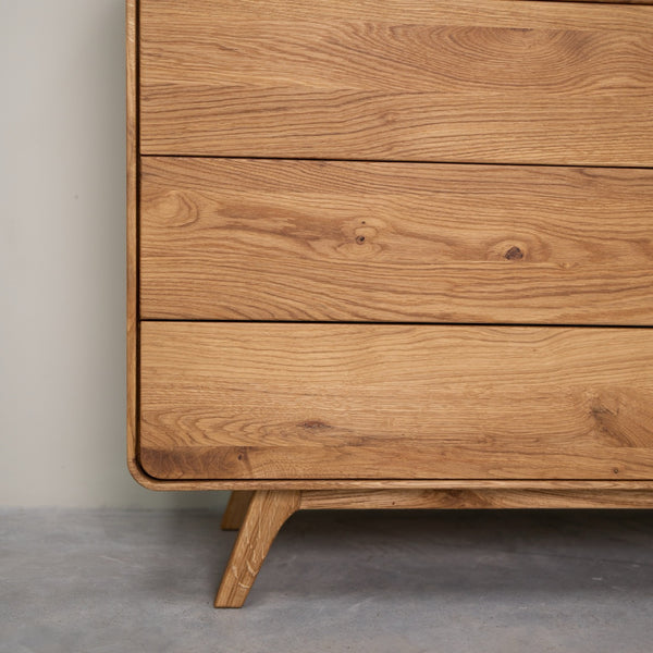 Comoda de madera maciza roble Geneva 3 | NordicStory