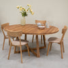 Pack de 2 ou 4 cadeiras de jantar em carvalho maciço Diana Beige | NordicStory
