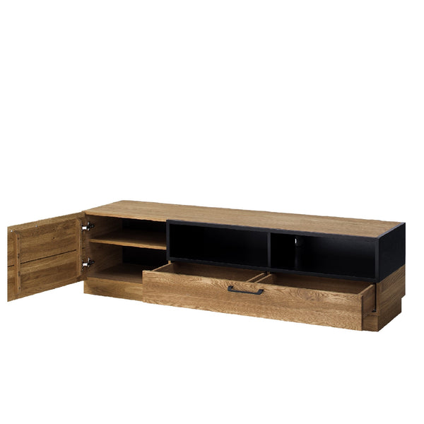 LoftStory Gabinete de TV em madeira de carvalho