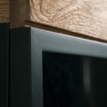 LoftStory Stand TV de madeira de carvalho desenho nórdico industrial