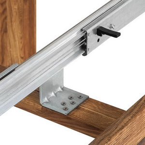 Mesa de jantar extensível de madeira maciça de carvalho nordico 