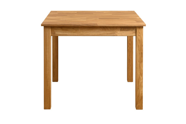 Mesa de jantar nórdica de carvalho maciço